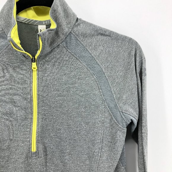 UNDER ARMOUR Threadborne Swyft Zip Gray Pullover - Picture 3 of 13